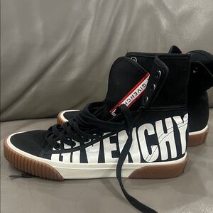 Givenchy Black and White High-Top Sneakers